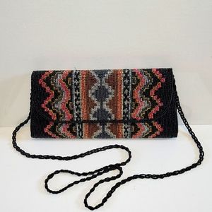 La Regaie beaded shoulder purse Boho